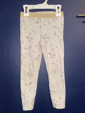 Carter's Gray Unicorn Leggings size 4t